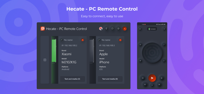 Hecate - PC Remote Control app screenshot