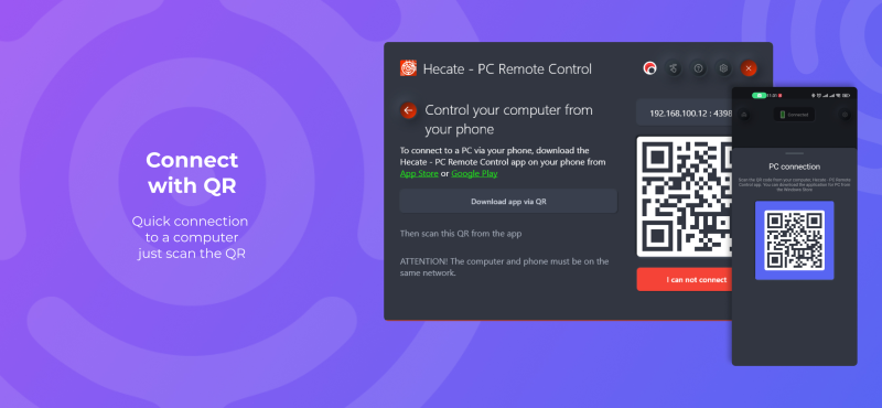 Screenshot 2 of Hecate - PC Remote Control app